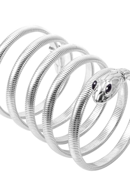 373 - Silver Serpent Coil Bracelet - Image 1