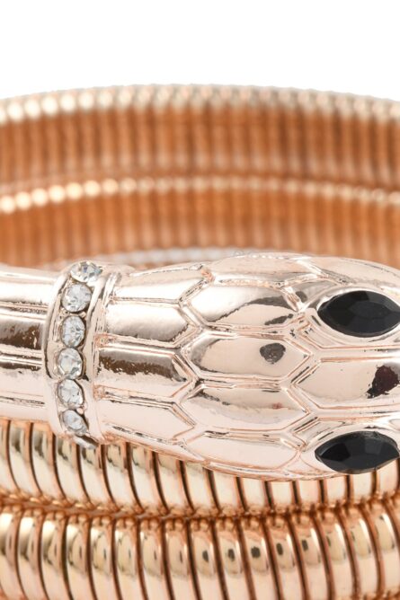 373 - Rose Gold Serpent Coil Bracelet - Image 2