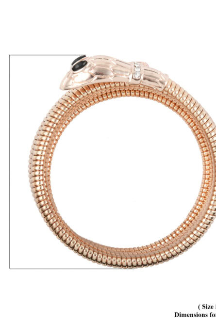 373 - Rose Gold Serpent Coil Bracelet - Image 3