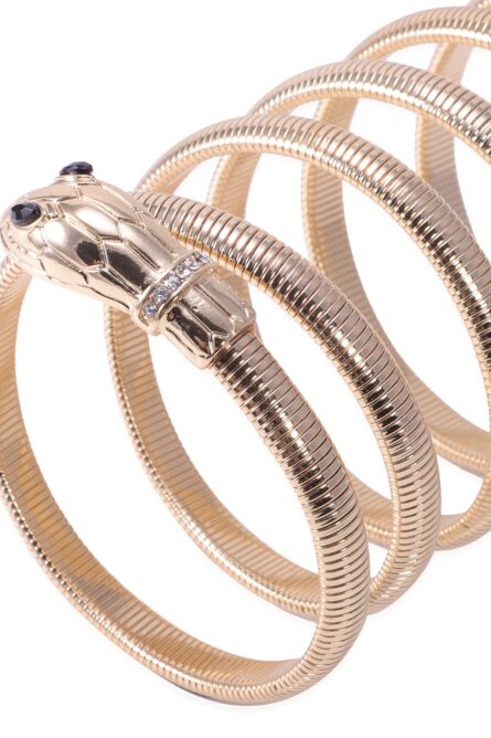 373 - Golden Serpent Coil Bracelet - Image 1