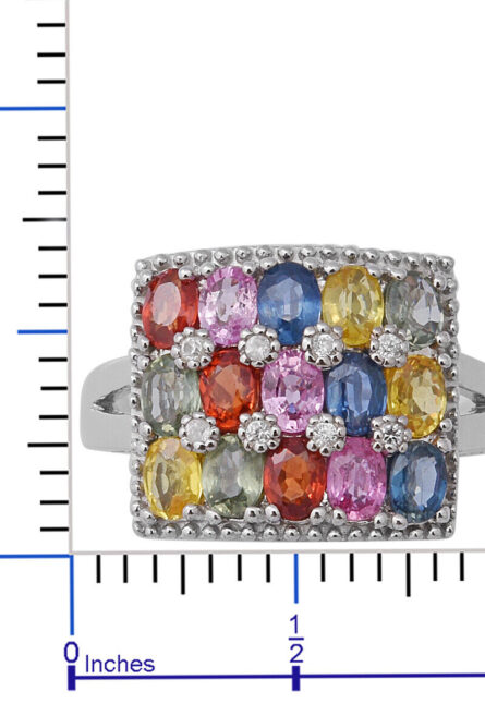 54 - Royal Mosaic Sapphire Ring - Image 3