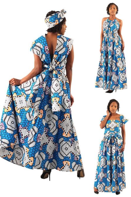 0010 - Ocean Mosaic Infinity Dress - Image 2