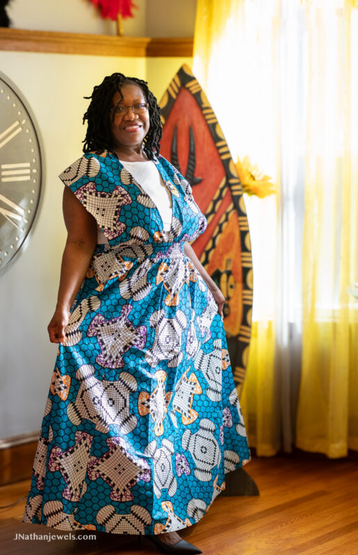 0010 - Ocean Mosaic Infinity Dress