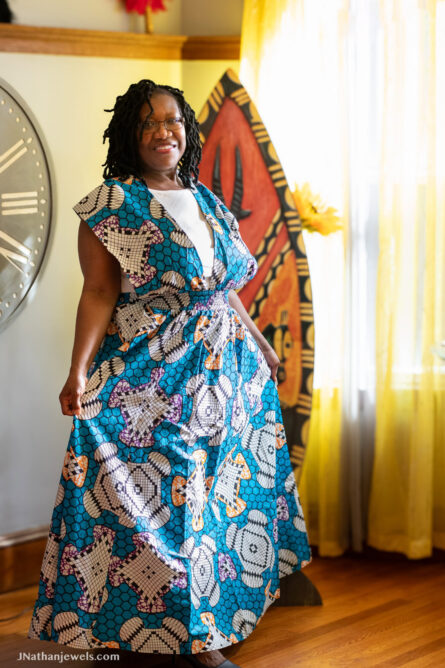 0010 - Ocean Mosaic Infinity Dress - Image 1