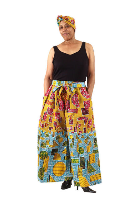 0068 - Ankara Print Palazzo Pants - Image 1