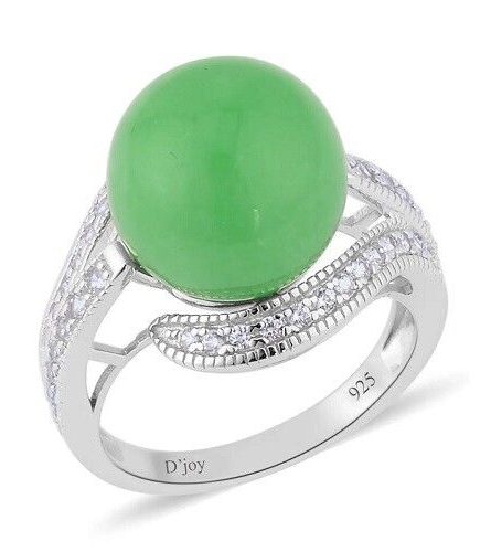 59- Jade Sovereign Halo Ring - Image 2
