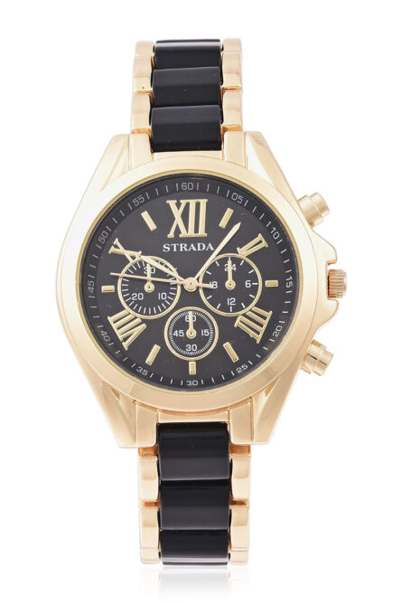 STRADA Goldtone Bracelet Watch - Image 1