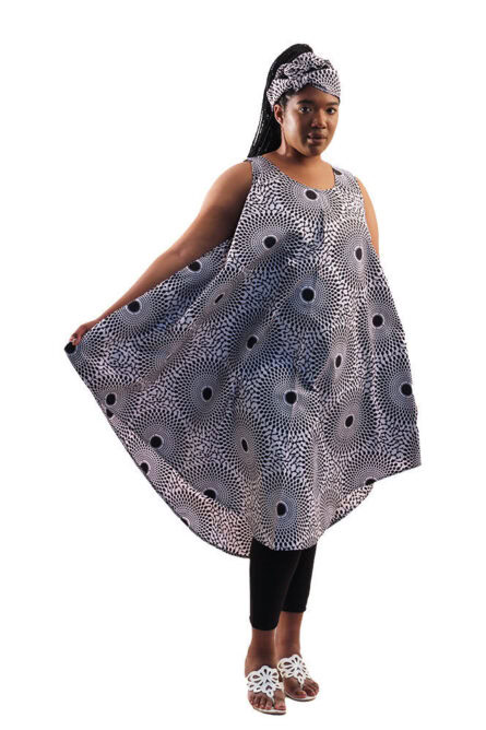0001 - Midnight Echo Umbrella Dress