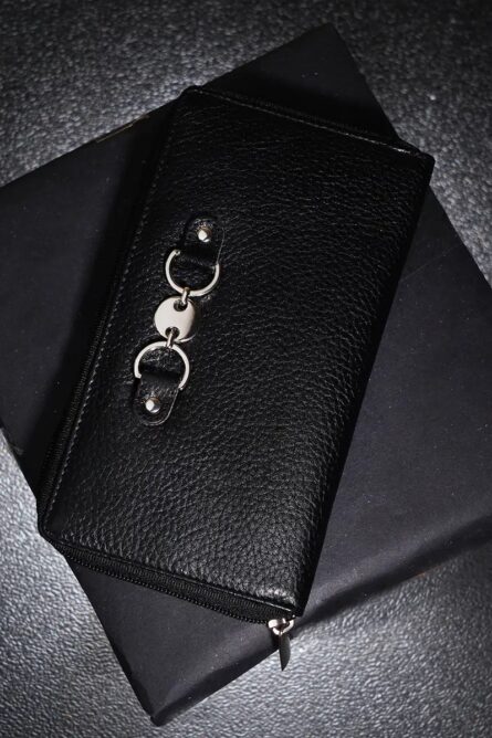 Union Code Black Genuine Leather RFID Zip Wallet (7.5”) - Image 7
