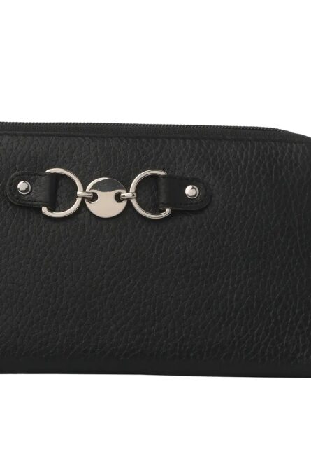 Union Code Black Genuine Leather RFID Zip Wallet (7.5”) - Image 5