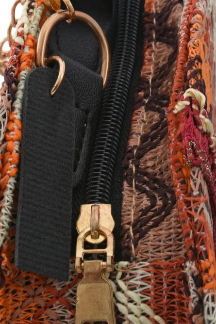 Bohemian Mini Round Crossbody Bag with Tassels (7”) - Image 4