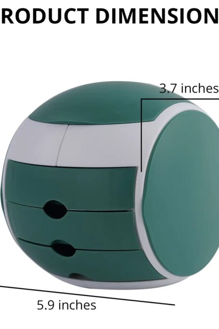 Rotating Ball-Shaped Jewelry Organizer with Mirror - Image 4
