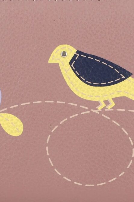 Union Code Purple Genuine Leather RFID Zip Wallet - Image 3