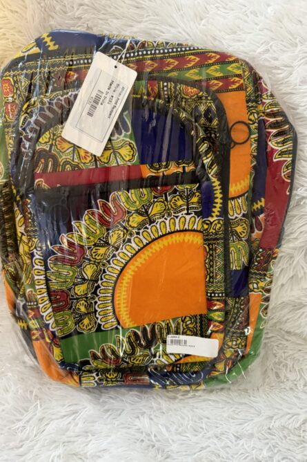 095 - Bold Dashiki Print Backpack - Image 1