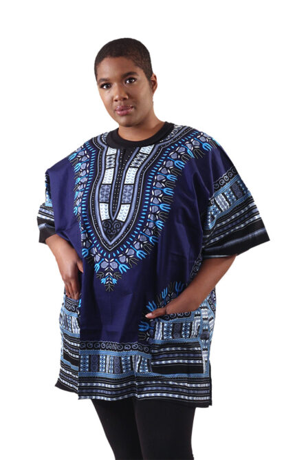 Navy Dashiki - Made in Thailand Size 1X - Image 1
