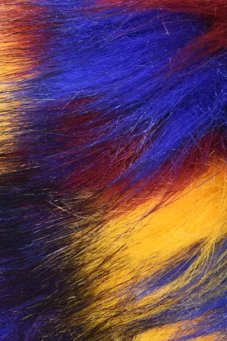 Multicolor Faux Fur Slide Sandals - Image 2