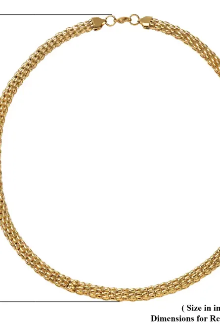 299 - Gold Mesh Chain Necklace - Image 4