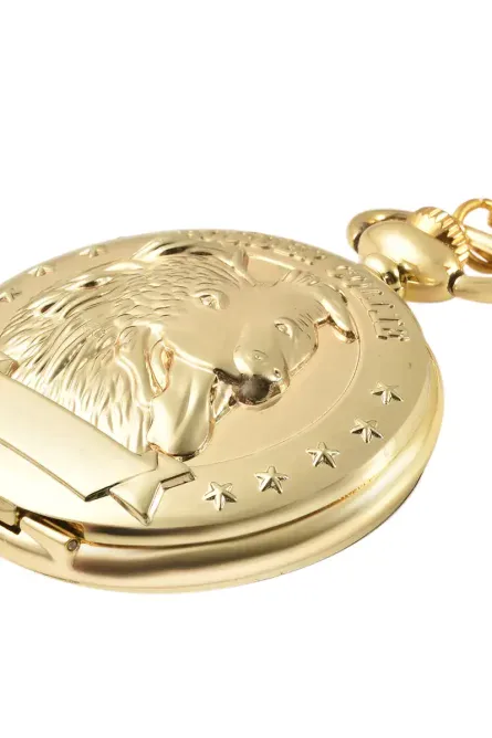 Border Collie Vintage Pocket Watch with 31-Inch Chain - Image 3