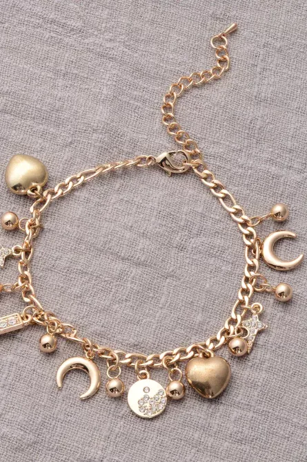 325 - Celestial Glow Charm Bracelet – Austrian Crystal Accents - Image 2