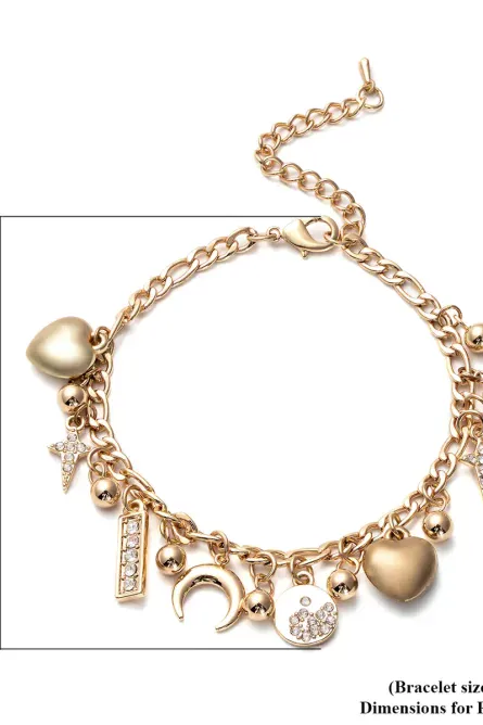 325 - Celestial Glow Charm Bracelet – Austrian Crystal Accents - Image 3