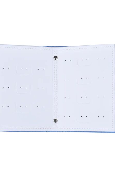 Faux Leather 4 Page Book Style Earring Holder - Image 2