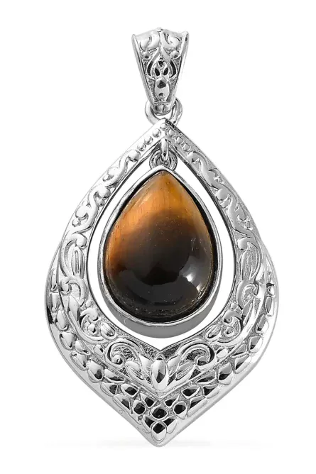 Pear Drop Solitaire Seen Pendant - Image 1