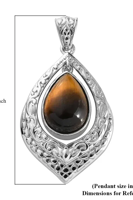 Pear Drop Solitaire Seen Pendant - Image 5