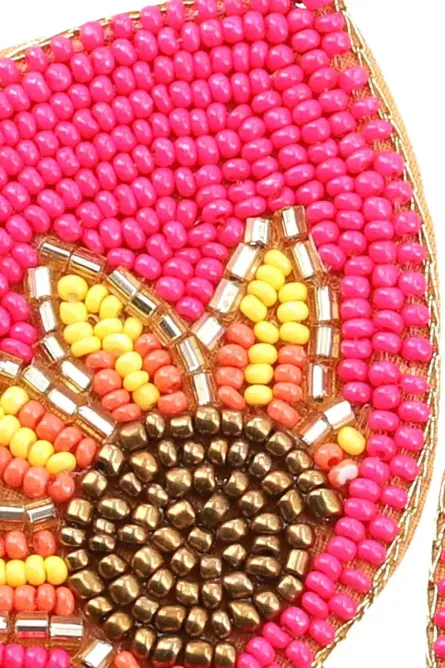 8 - Sunshine Bloom Seed-Beaded Earrings - Image 4