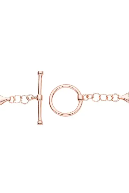 499 - 14K Rose Gold Over Sterling Silver Toggle Clasp Extender - Image 1