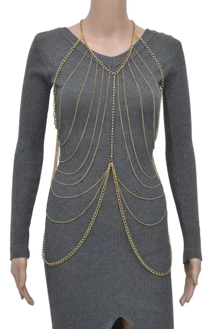 296 - Austrian Crystal Layered Body Chain