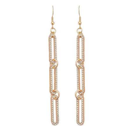 77 - Crystal Link Drop Earrings