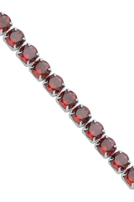 24 - Simulated Diamond Butterfly Bolo Tennis Necklace - Image 4