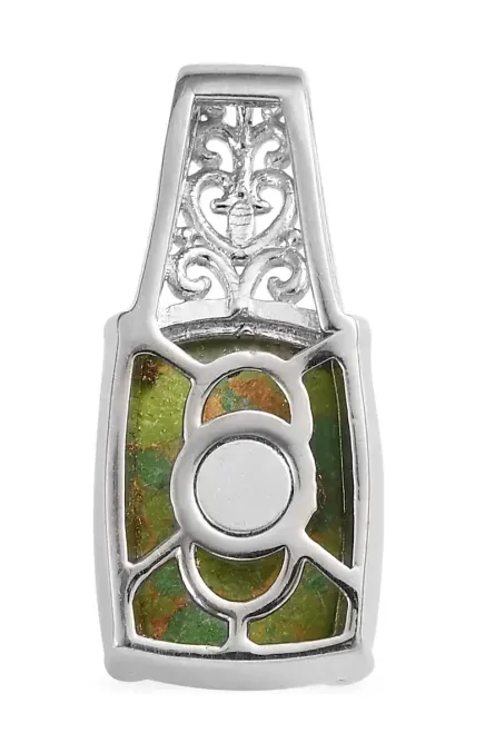 Mojave Green Turquoise Solitaire Pendant - Image 3