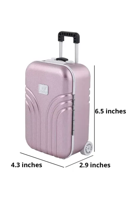 Suitcase Music Jewelry Box with Mirror & Dancing Ballerina - Image 4