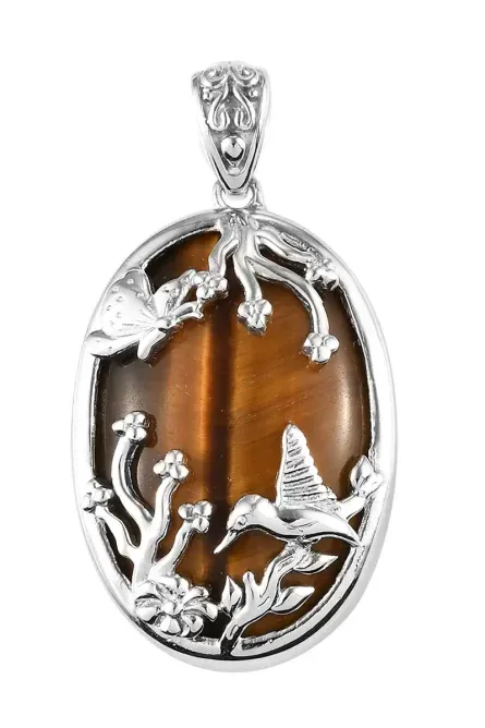 South African Tiger’s Eye Nature Pendant - Image 1