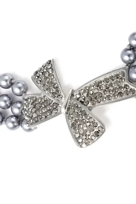 255 - Crimson Radiance Austrian Crystal Collar Necklace & Earrings Set - Image 3