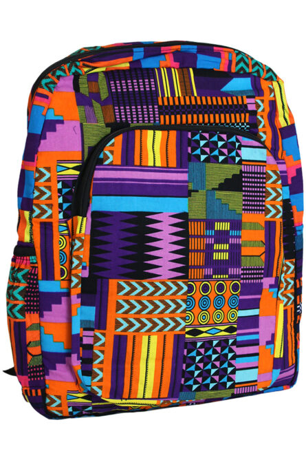 094 - Kente Vibes African Print Backpack - Image 1