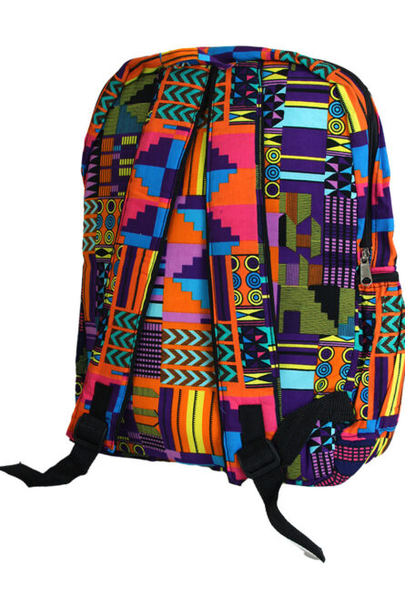 094 - Kente Vibes African Print Backpack - Image 2