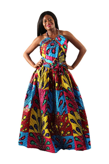 0010 - Peacock Prism Infinity Dress - Image 3