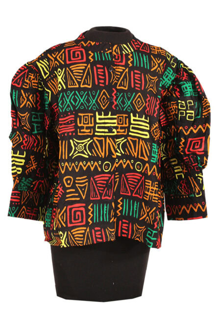 0092 - African Print Shirt - Image 2