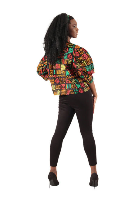 0092 - African Print Shirt - Image 3