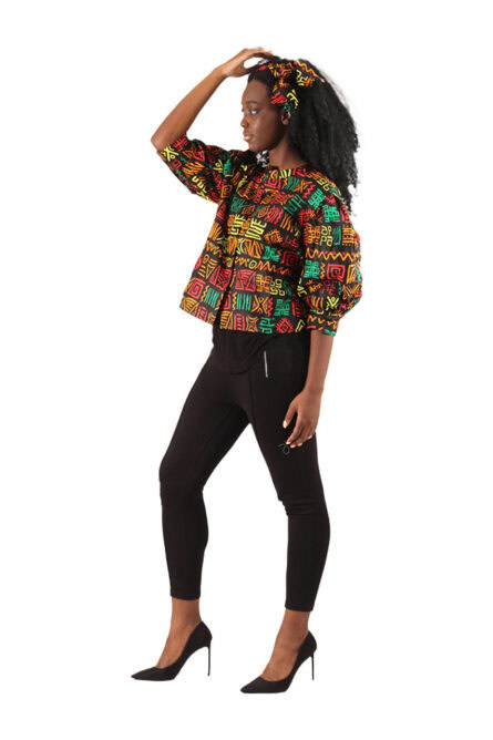 0092 - African Print Shirt - Image 4