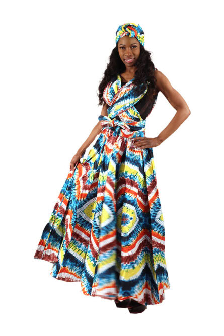 0010 - Sunburst Swirl Infinity Dress - Image 2
