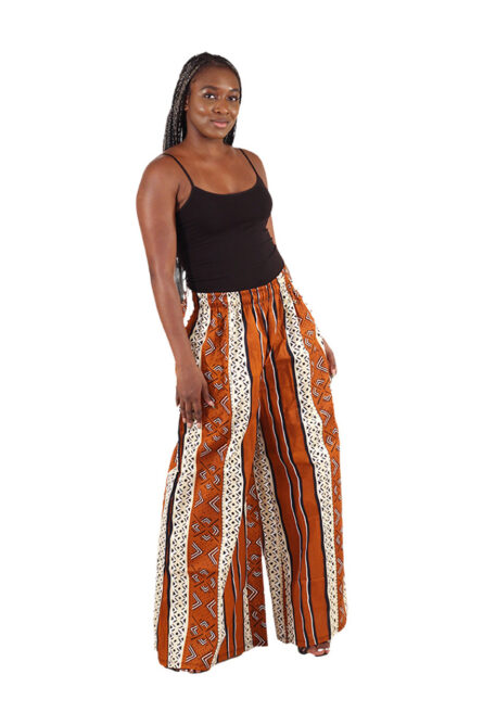 0069 - Mudcloth Majesty Palazzo Pants - Image 2