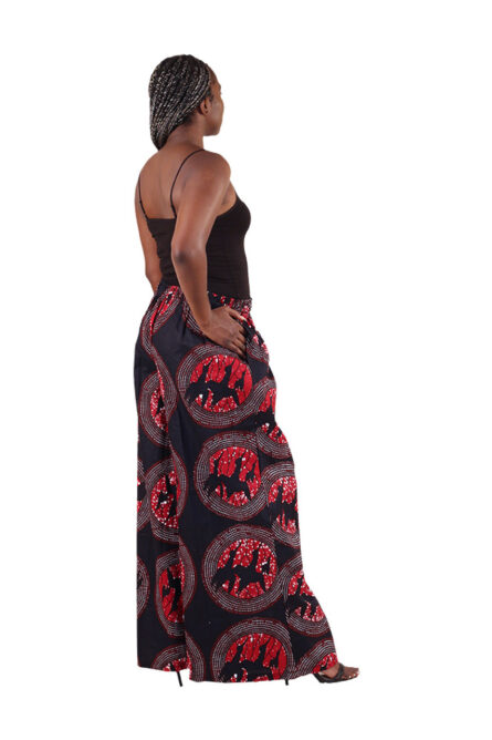 0069 - Ebony Flame Palazzo Pants - Image 2