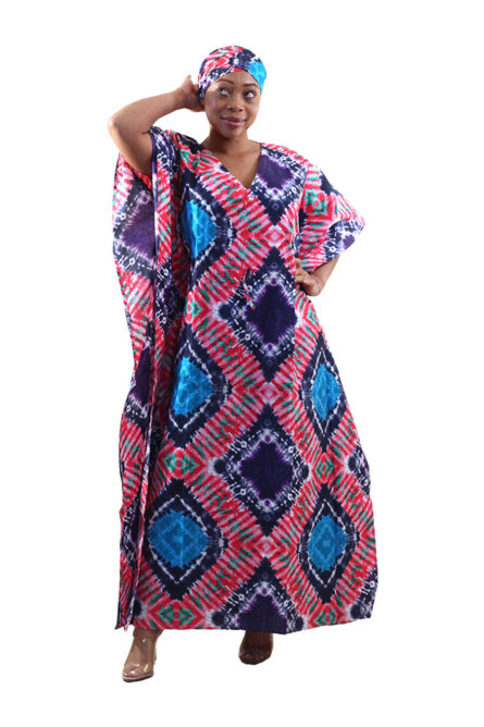 0076 - Radiant Diamond Cotton Kaftan Set - Image 3