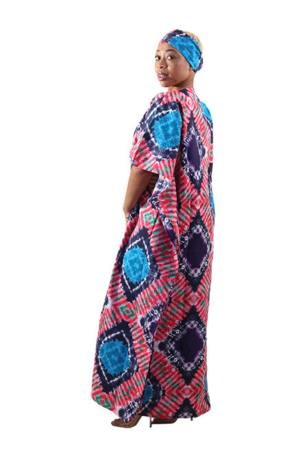 0076 - Radiant Diamond Cotton Kaftan Set - Image 2