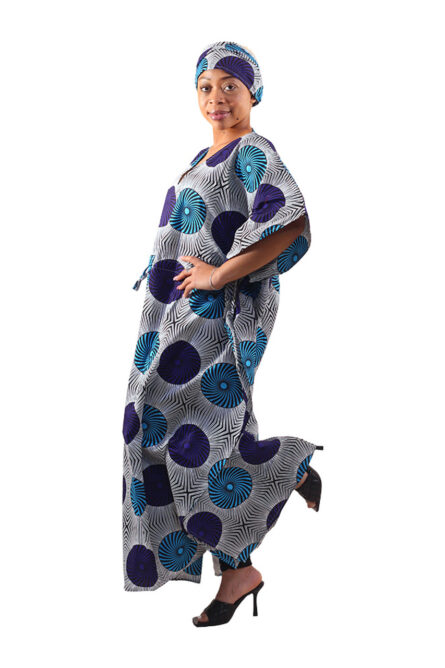 0076 - Royal Swirl Maxi Kaftan - Image 3