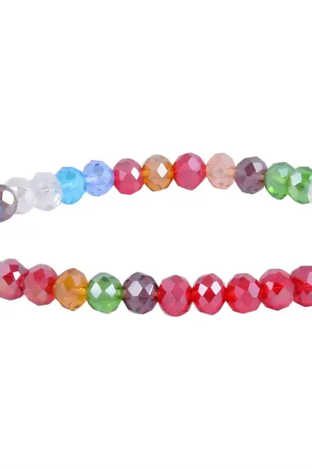 33 - Vibrant Harmony 3-Piece Agate & Glass Bracelet Set - Image 6