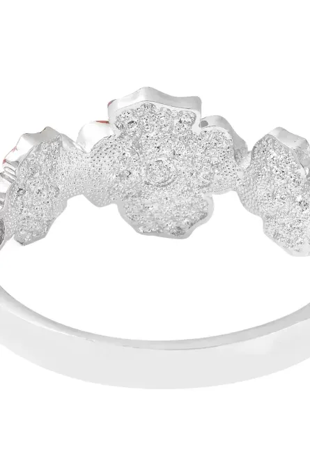 301 -  Crimson Bloom Poppy Bangle Bracelet - Image 5